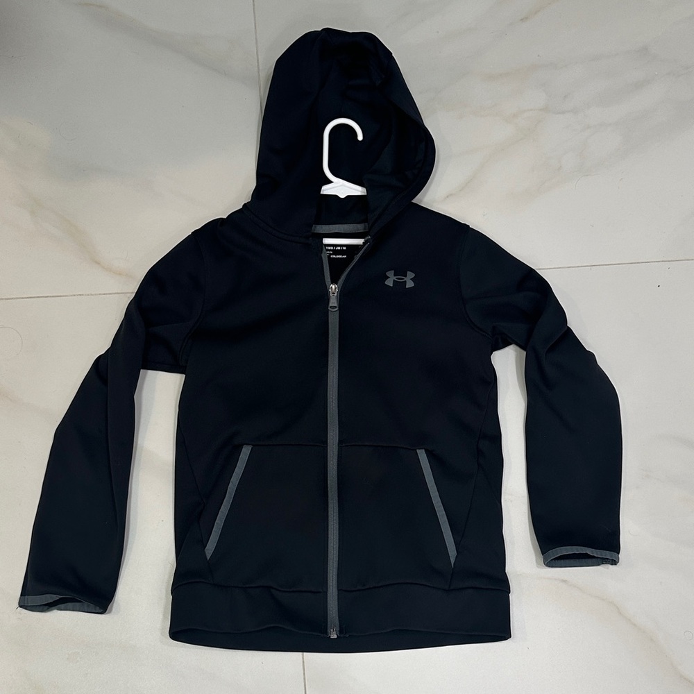 Under Armour Kids Black Full-Zip Hoodie